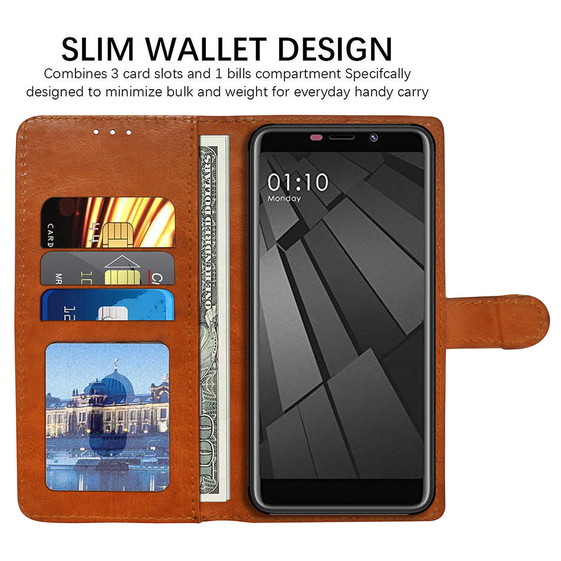 Premium Wallet Flip Cover for Mobiistar C2