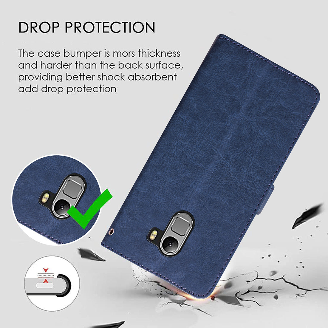 Premium Wallet Flip Cover for Lenovo K4 Note 4G
