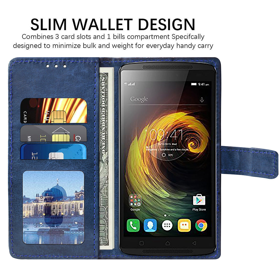 Premium Wallet Flip Cover for Lenovo K4 Note 4G