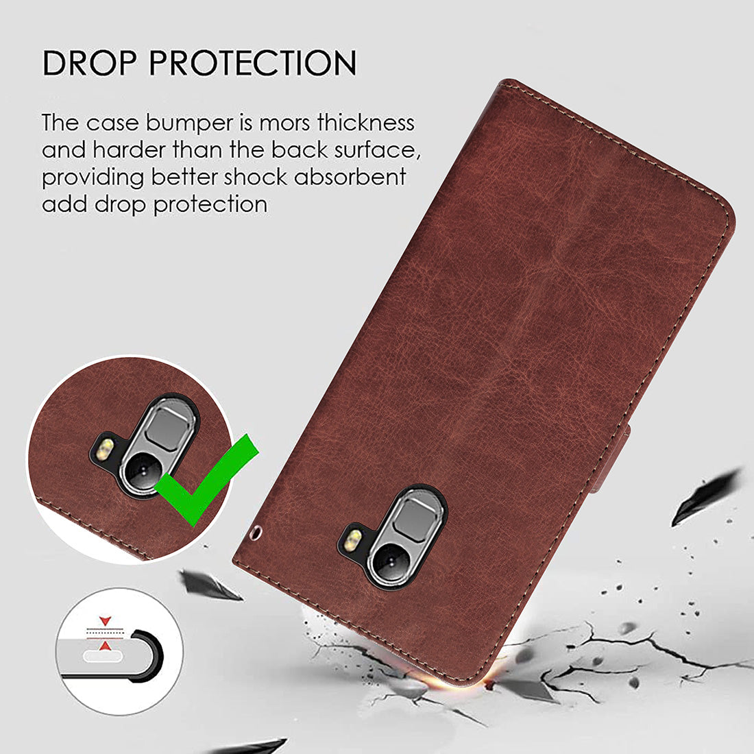 Premium Wallet Flip Cover for Lenovo K4 Note 4G