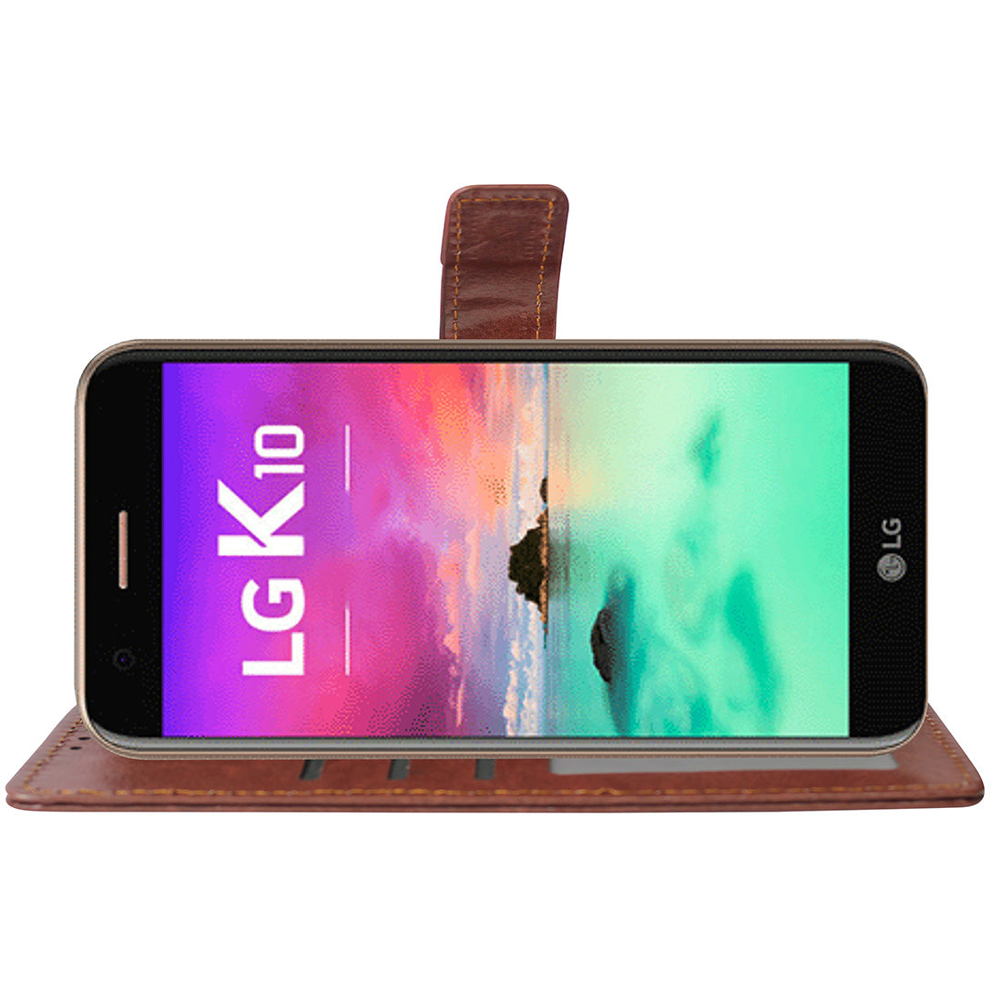 Premium Wallet Flip Cover for LG K10 (2017)