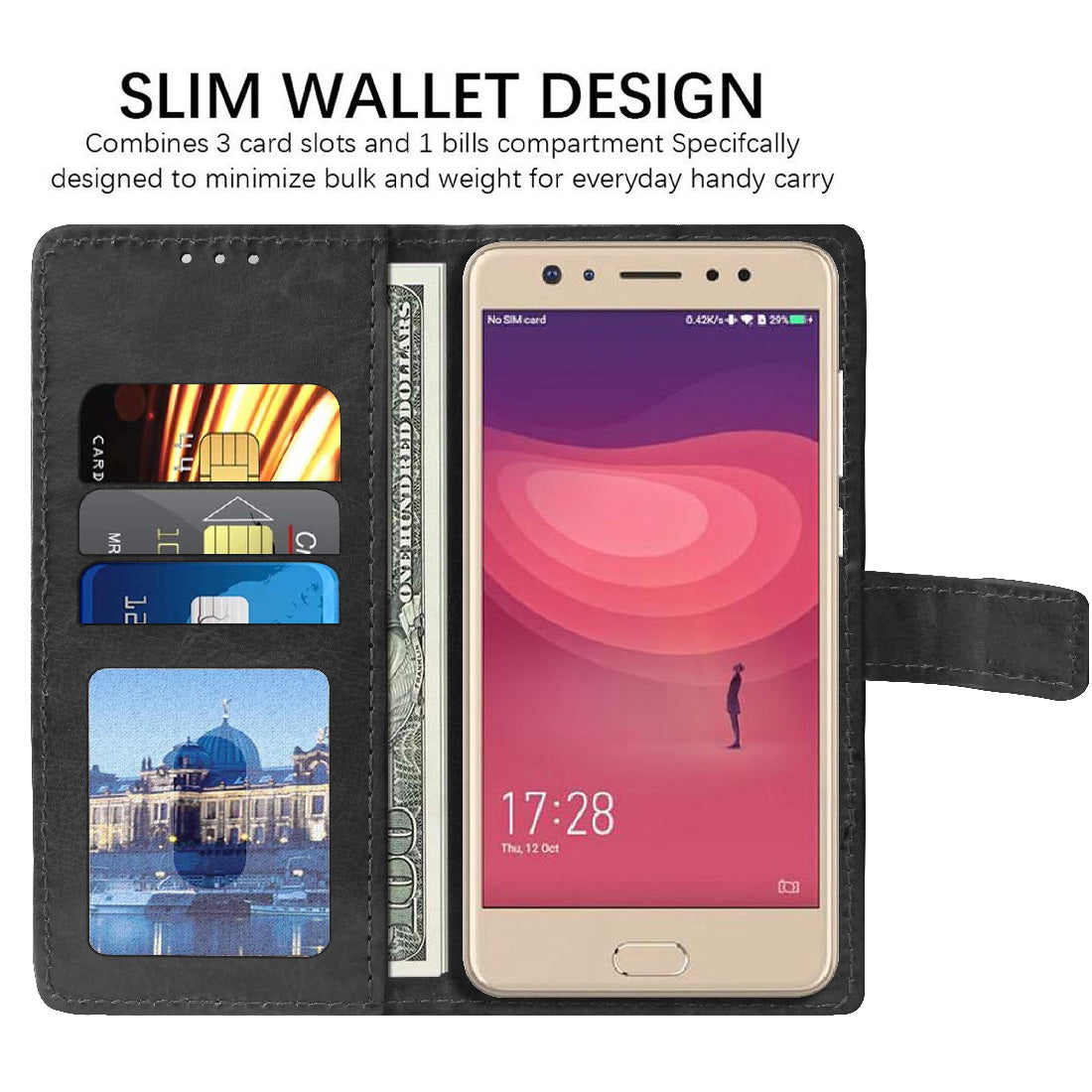Premium Wallet Flip Cover for Coolpad Note 6