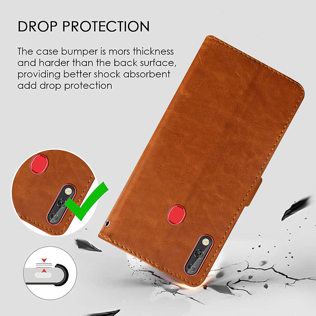 Premium Wallet Flip Cover for Lava Z66