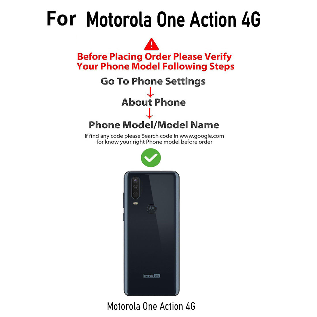 Premium Wallet Flip Cover for Motorola One Action