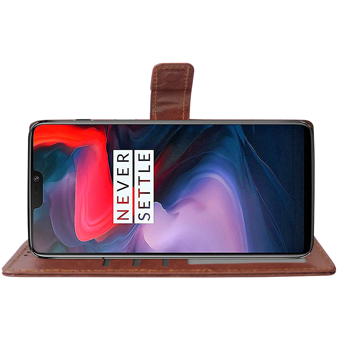 Premium Wallet Flip Cover for OnePlus 6 4G