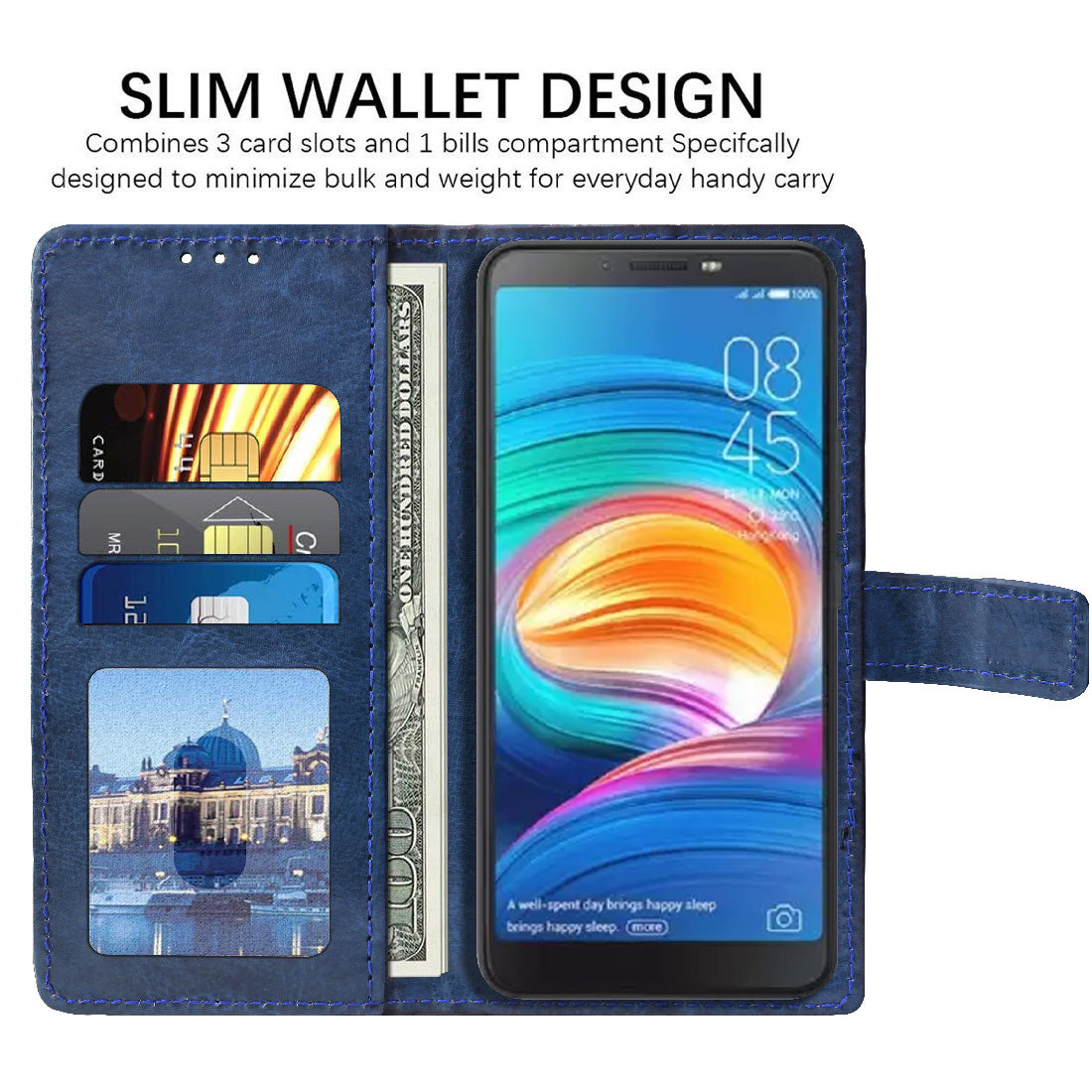 Premium Wallet Flip Cover for Tecno Camon i Click