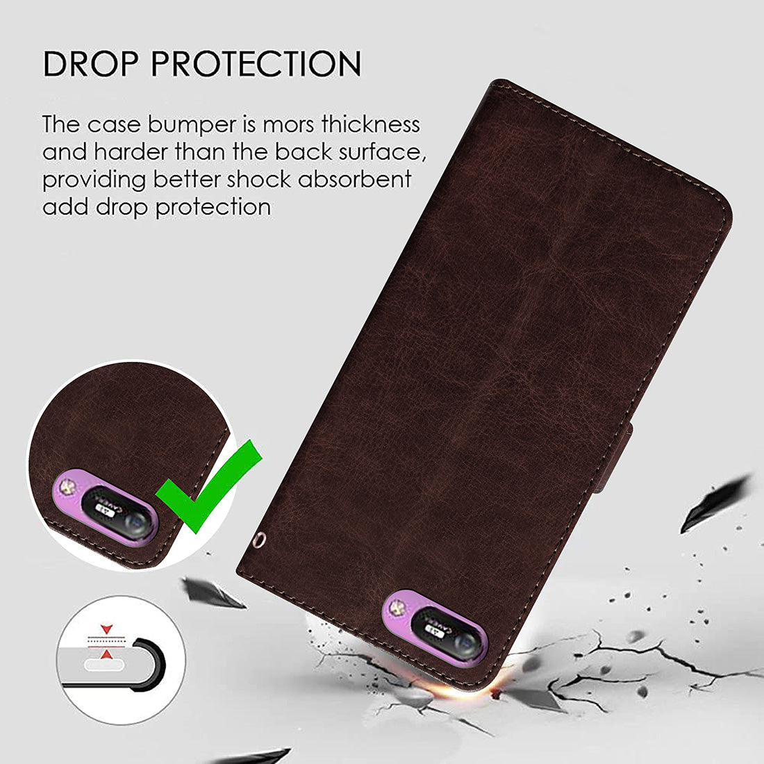 Premium Wallet Flip Cover for Itel A25