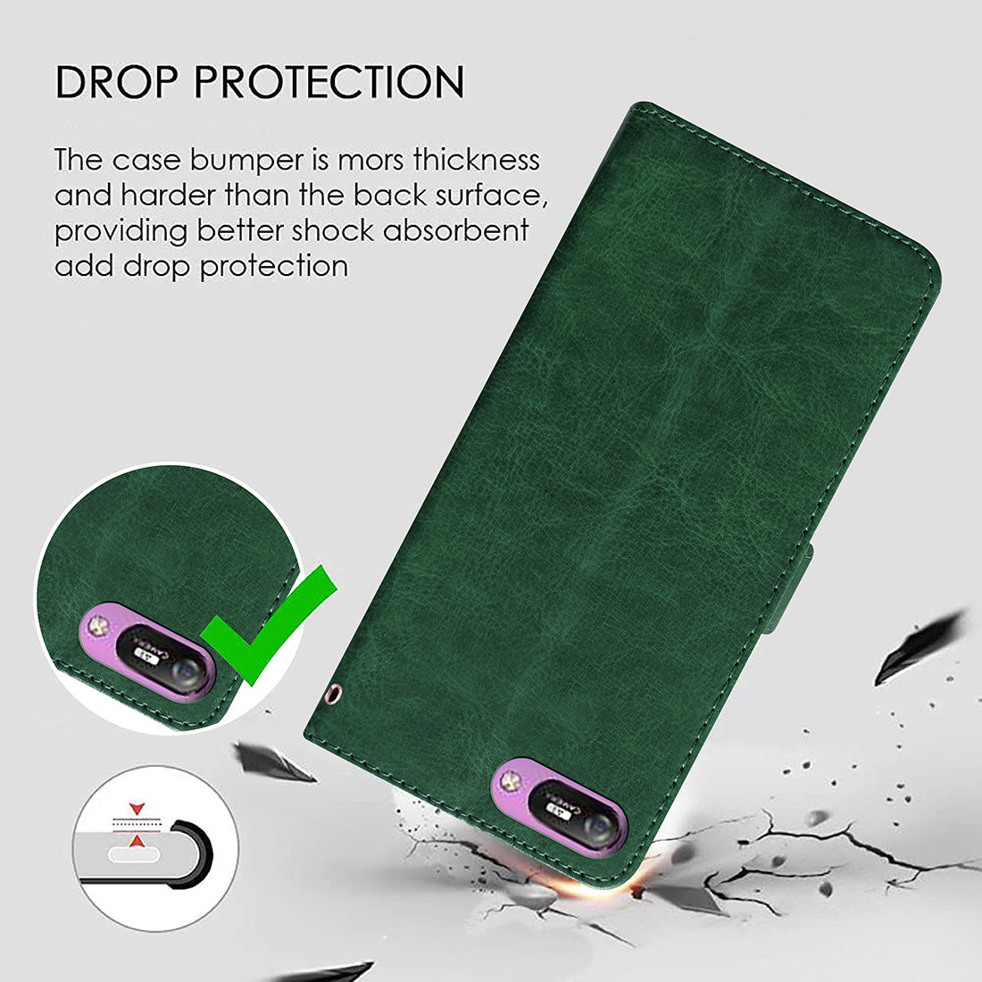 Premium Wallet Flip Cover for Itel A25