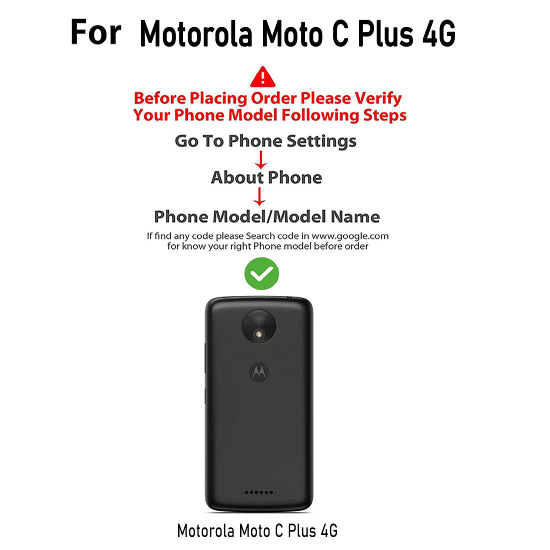 Premium Wallet Flip Cover for Motorola Moto C Plus