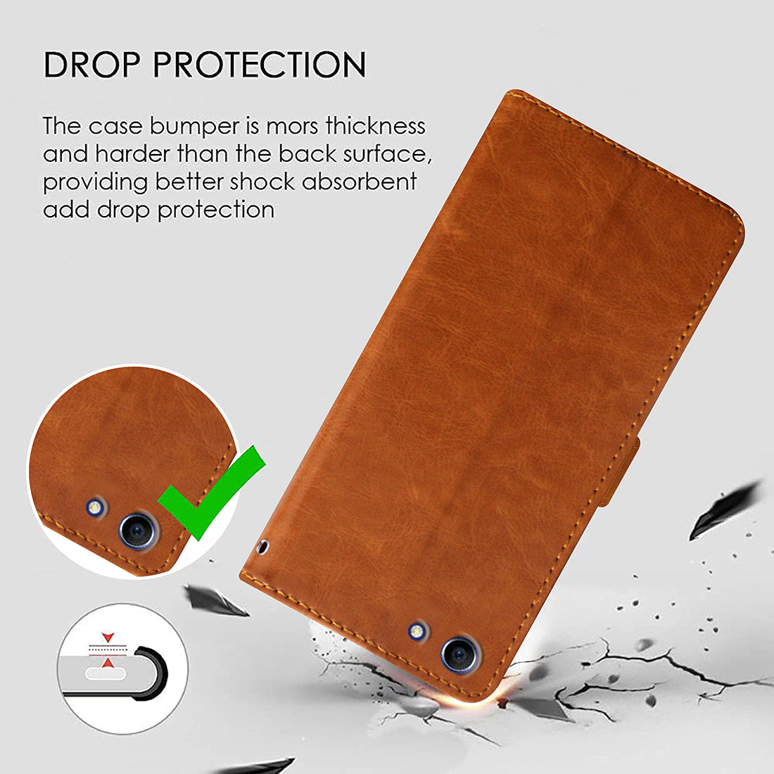 Premium Wallet Flip Cover for Oppo A83