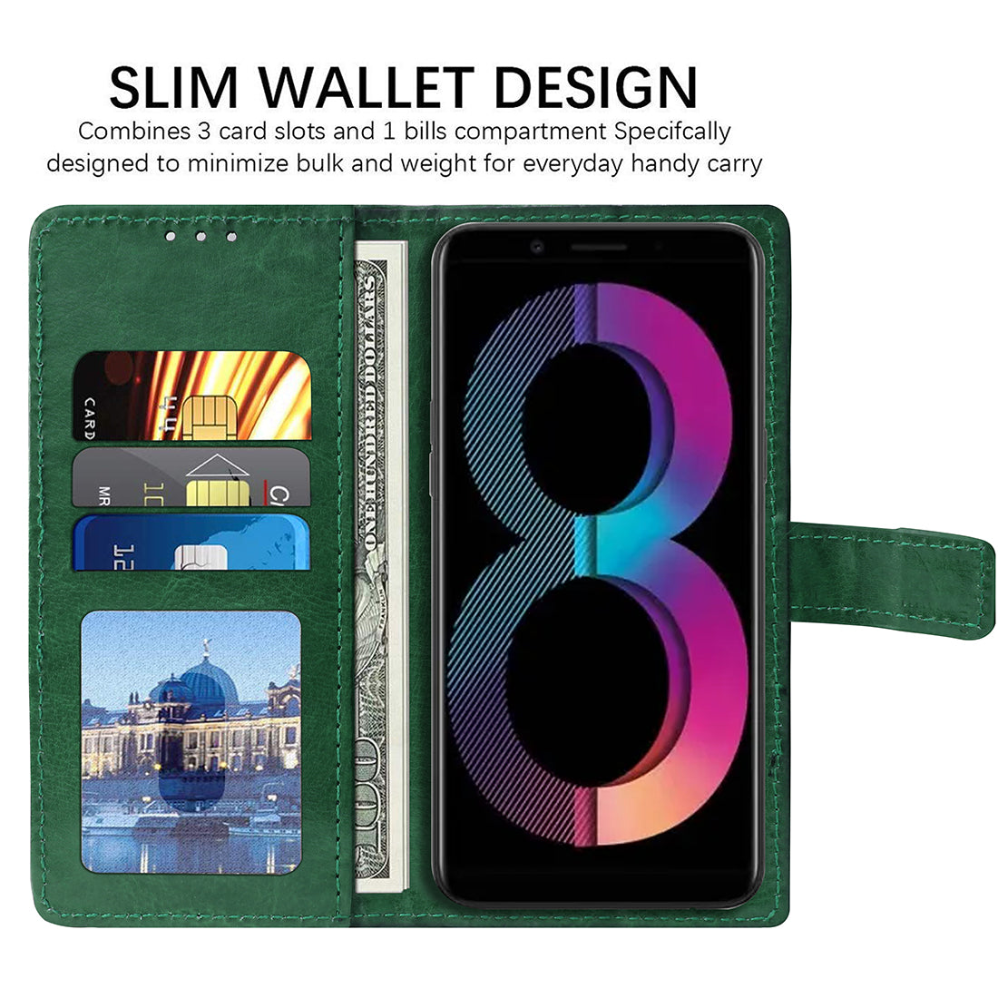 Premium Wallet Flip Cover for Oppo A83