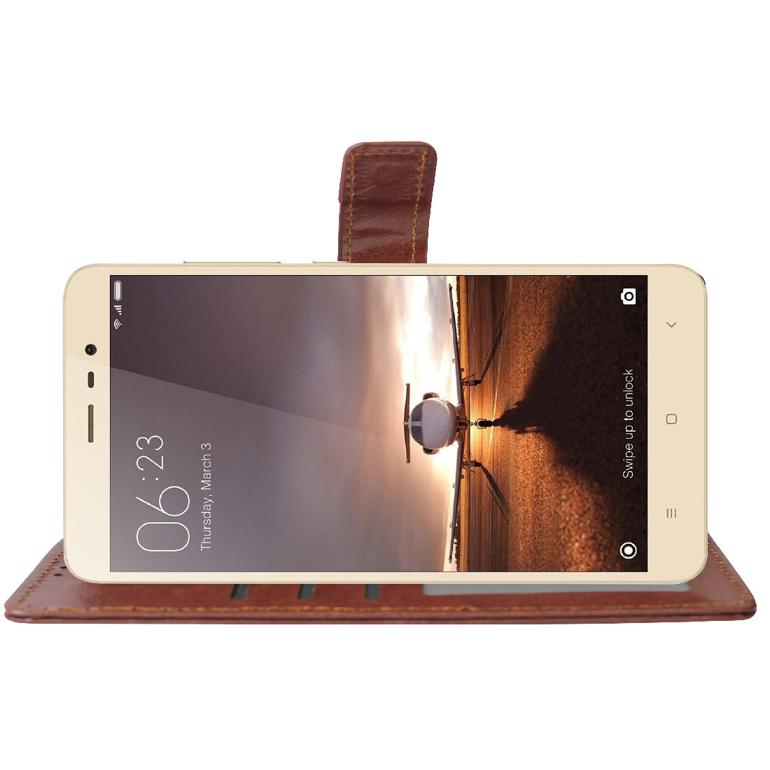 Premium Wallet Flip Cover for Mi Redmi Note 3 4G