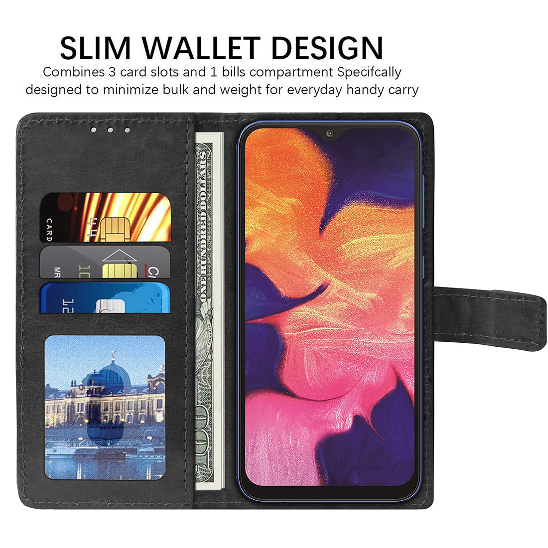 Premium Wallet Flip Cover for Samsung Galaxy A10 4G / M10 4G