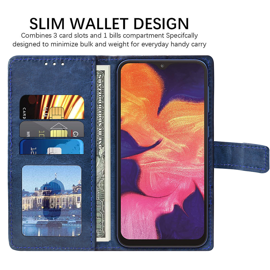 Premium Wallet Flip Cover for Samsung Galaxy A10 4G / M10 4G