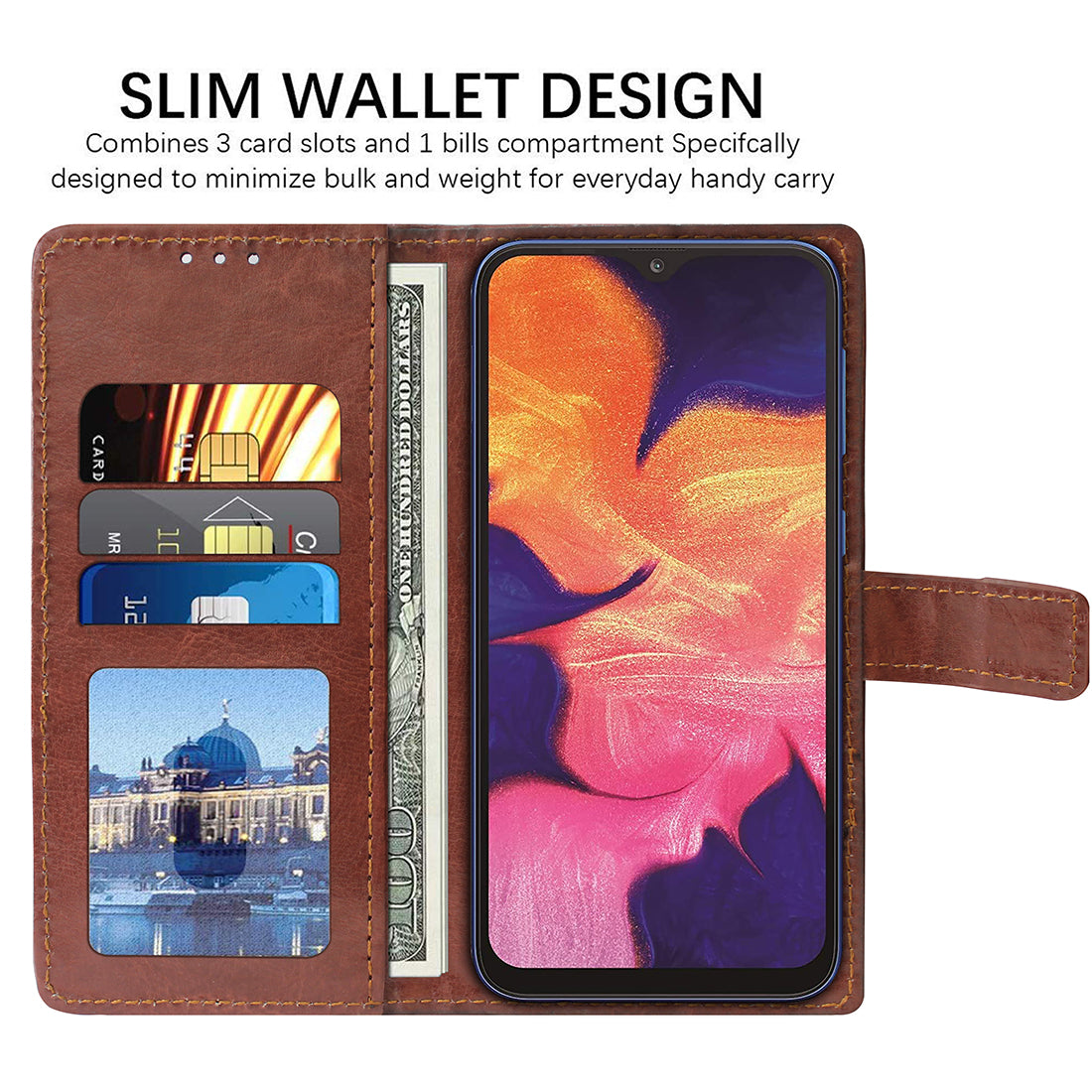 Premium Wallet Flip Cover for Samsung Galaxy A10 4G / M10 4G