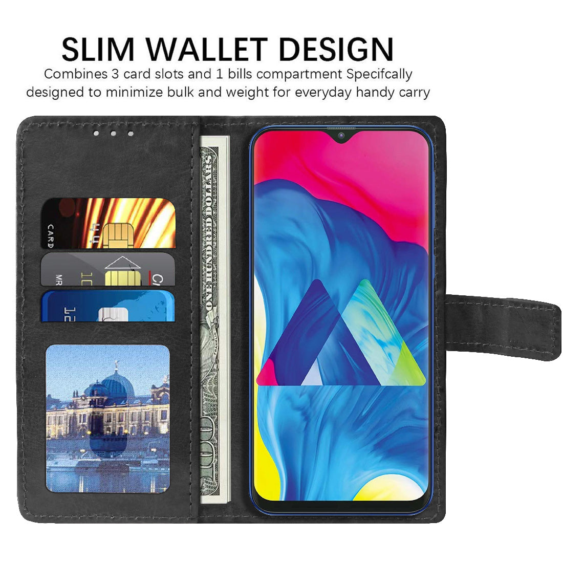 Premium Wallet Flip Cover for Samsung Galaxy M10 4G / A10 4G