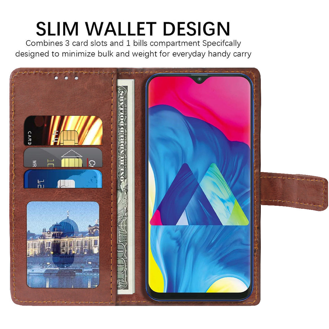 Premium Wallet Flip Cover for Samsung Galaxy M10 4G / A10 4G