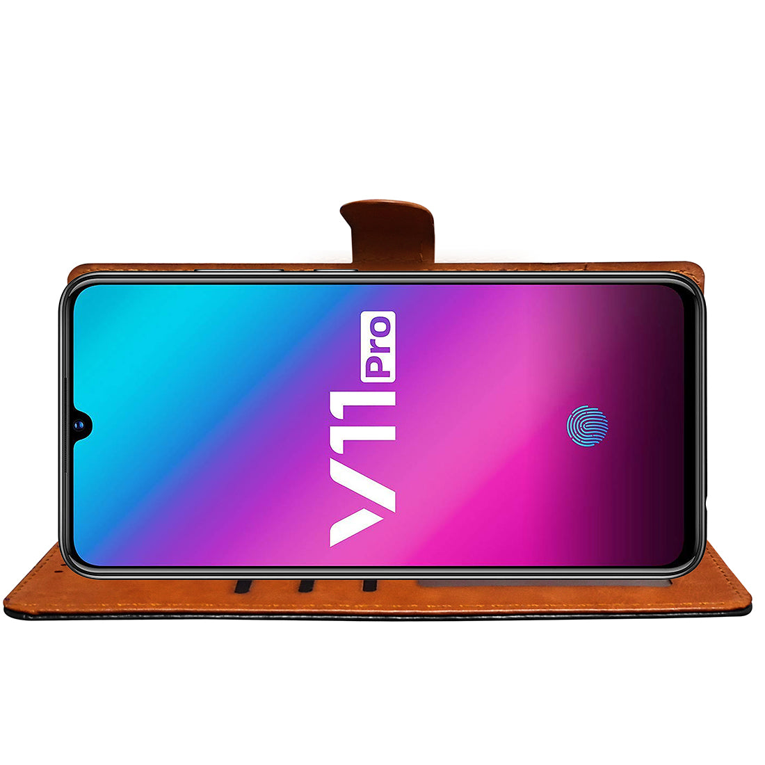 Premium Wallet Flip Cover for Vivo V11 Pro 4G