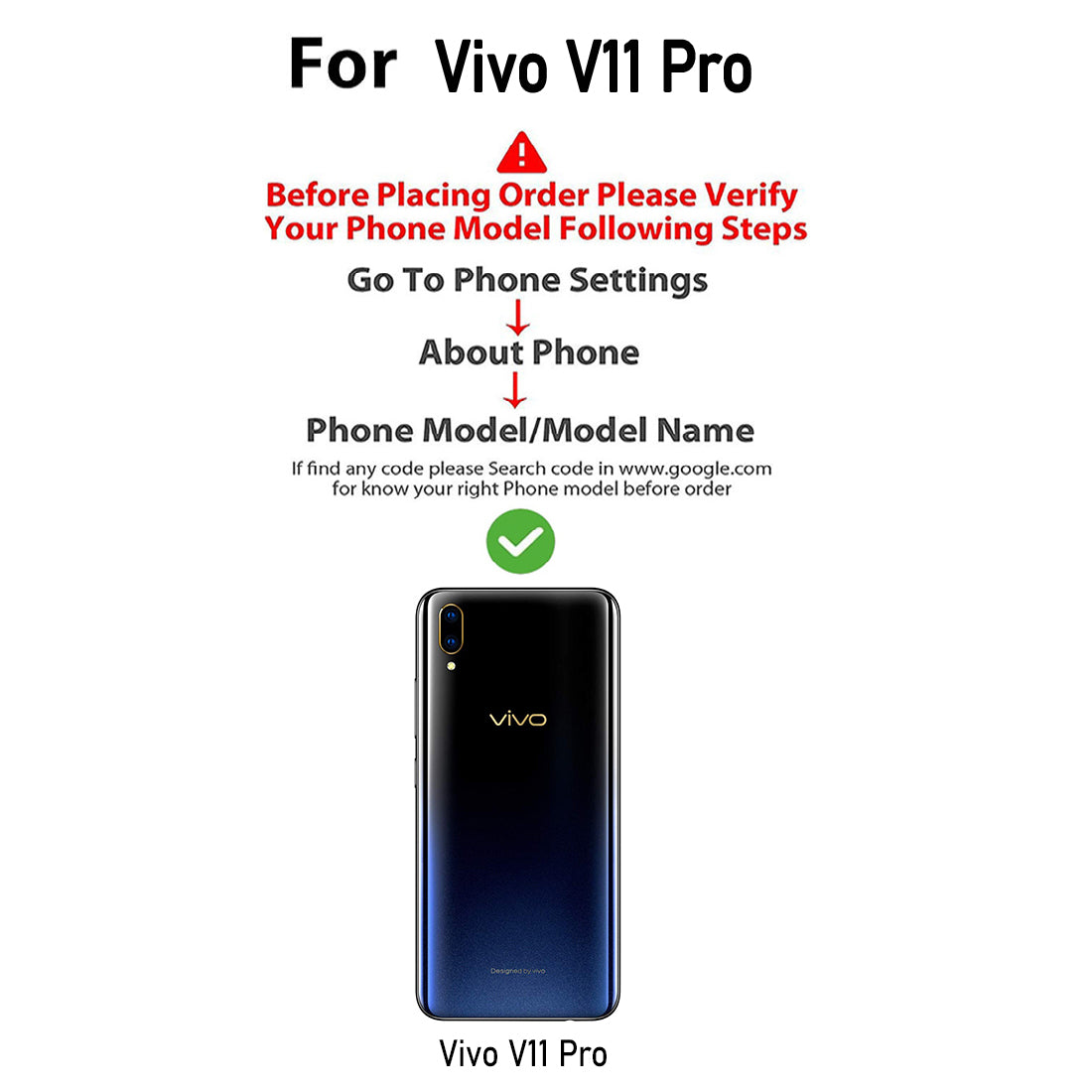 Premium Wallet Flip Cover for Vivo V11 Pro 4G