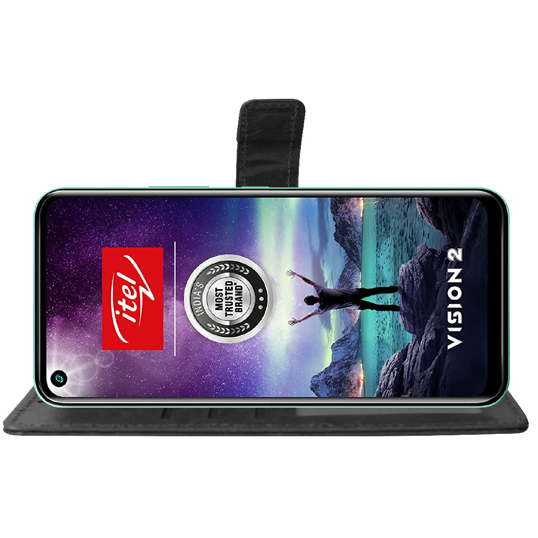 Premium Wallet Flip Cover for Itel Vision 2s 4G