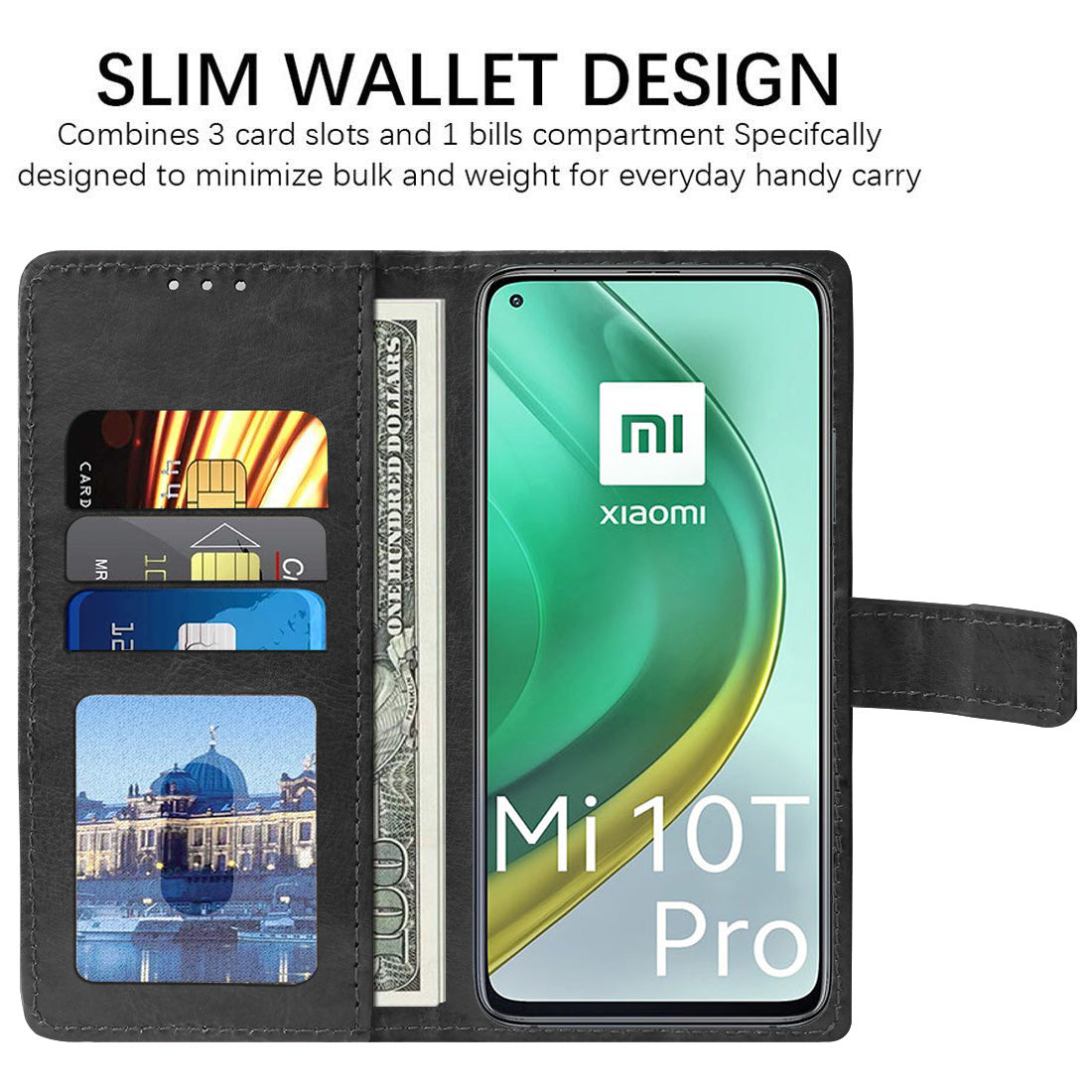 Premium Wallet Flip Cover for Mi 10T 5G / 10T Pro 5G
