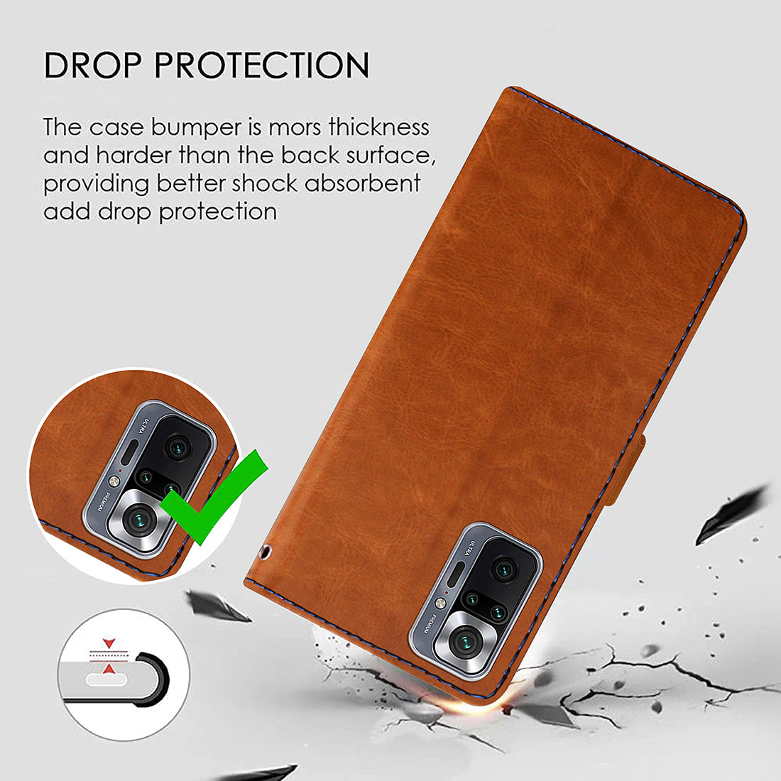 Premium Wallet Flip Cover for Mi Note 10 / Note 10 Pro