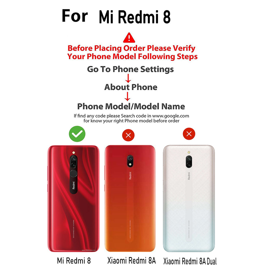Premium Wallet Flip Cover for Mi Redmi 8