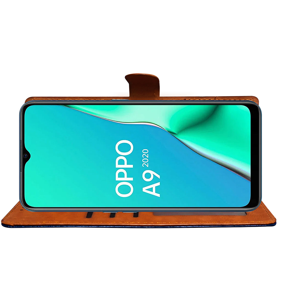 Premium Wallet Flip Cover for Oppo A9 (2020)