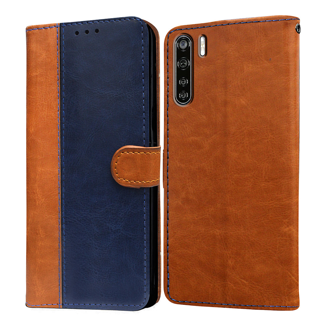 Casotec Premium Leather Kickstand Wallet Flip Case Cover with