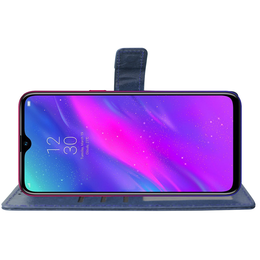 Premium Wallet Flip Cover for Realme 3 4G / 3i 4G