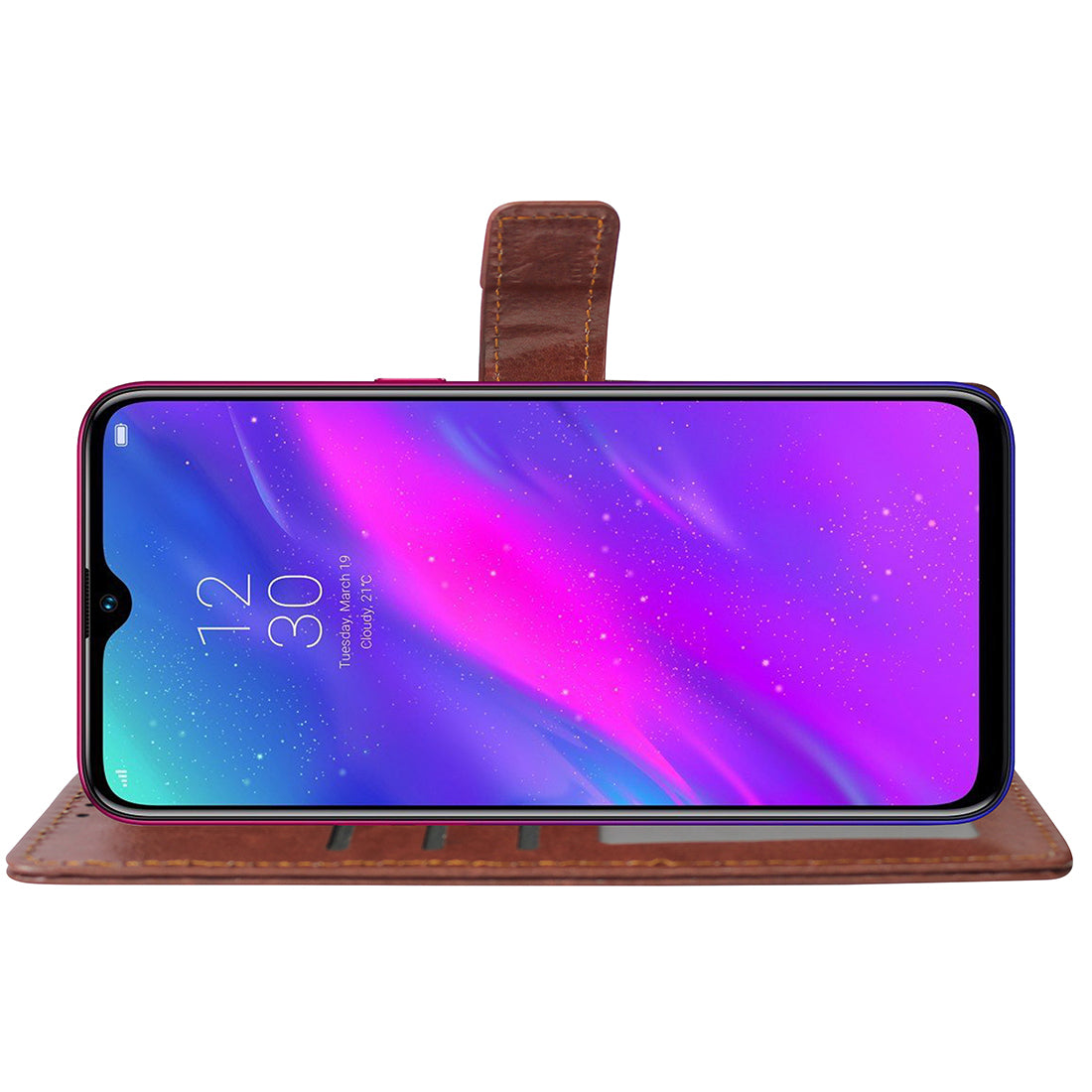 Premium Wallet Flip Cover for Realme 3 4G / 3i 4G