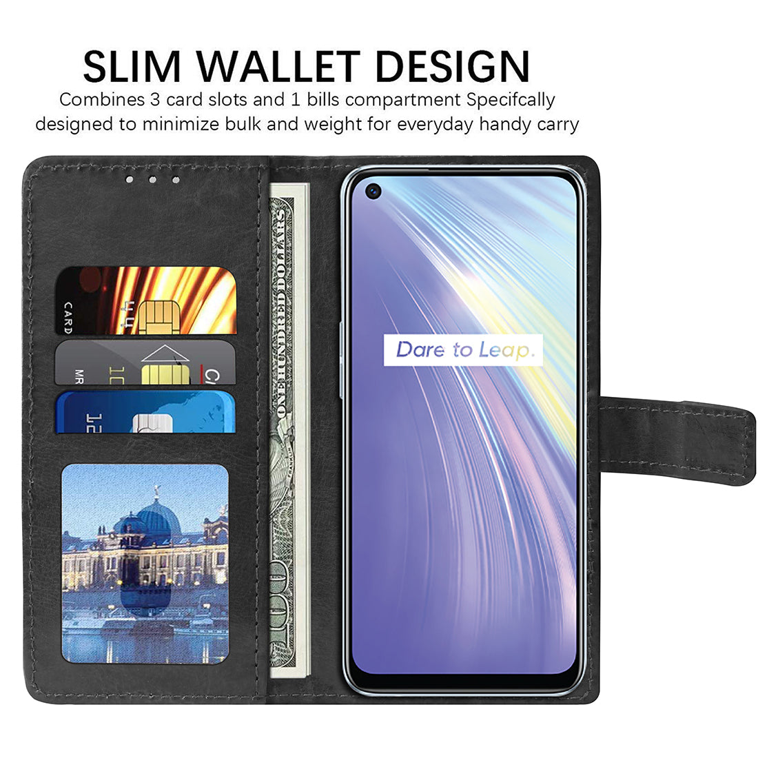 Premium Wallet Flip Cover for Realme 6 / 6i