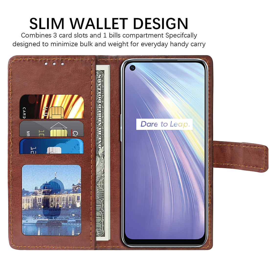 Premium Wallet Flip Cover for Realme 6 / 6i