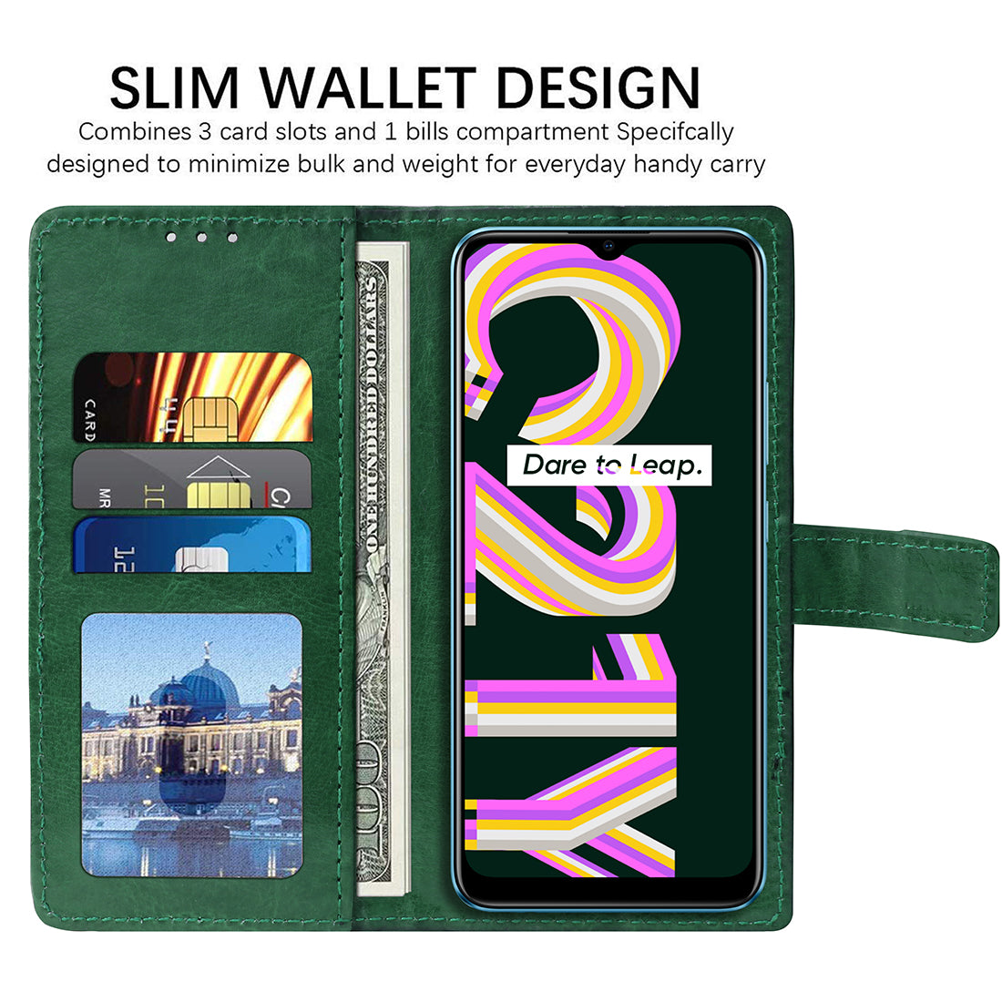 Premium Wallet Flip Cover for Realme C21Y 4G