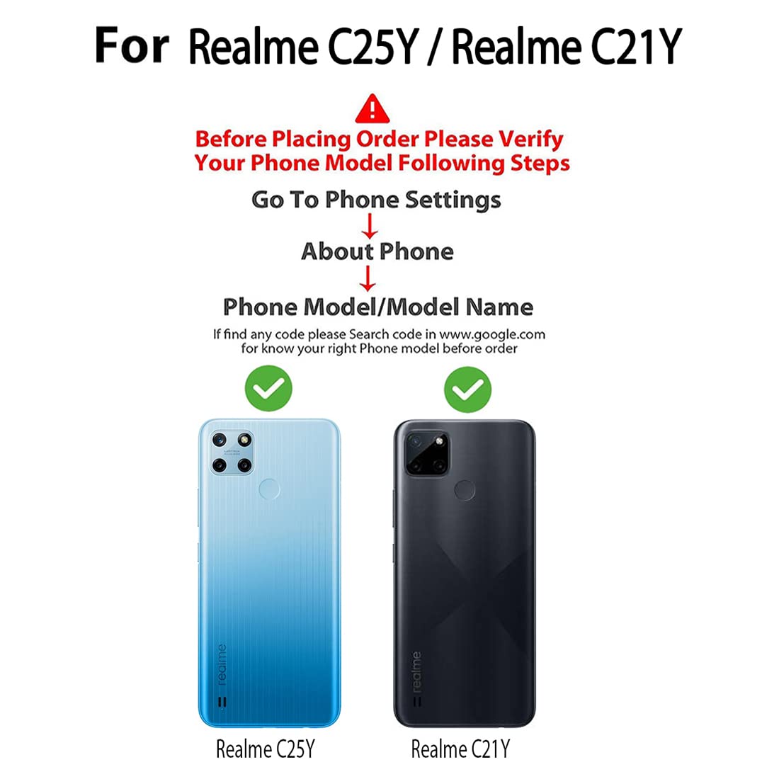 Premium Wallet Flip Cover for Realme C21Y 4G