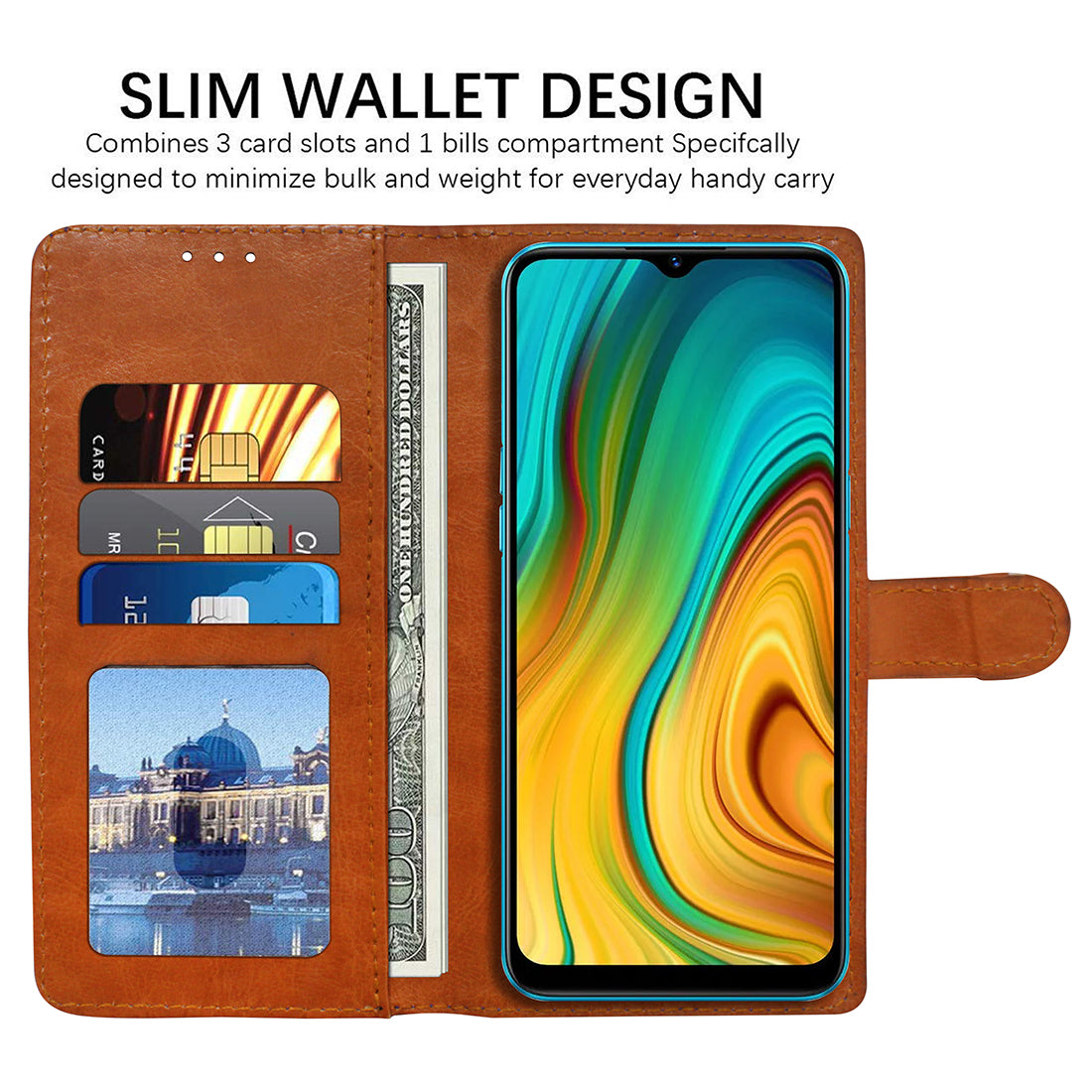 Premium Wallet Flip Cover for Realme C3 / Narzo 20A