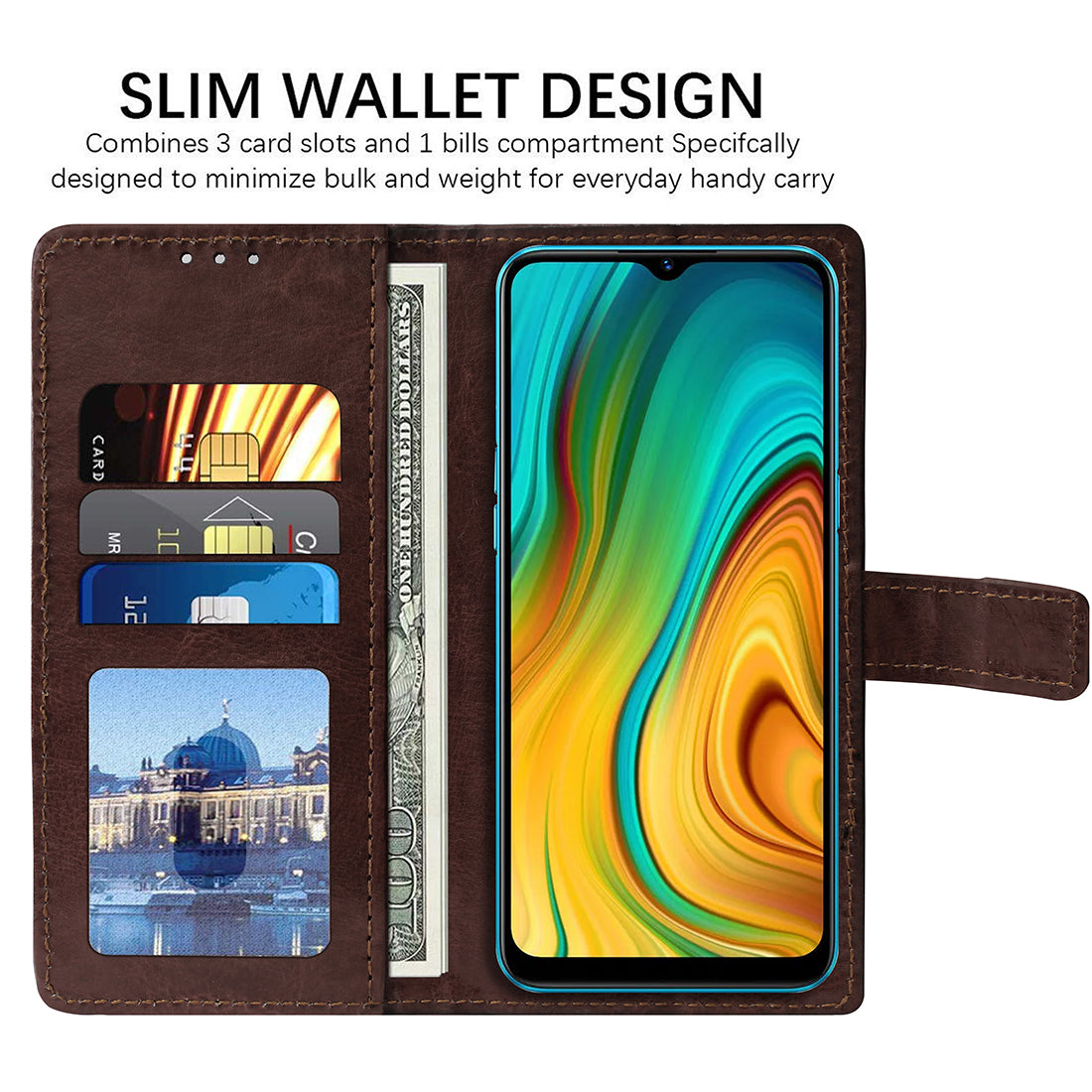 Premium Wallet Flip Cover for Realme C3 / Narzo 20A