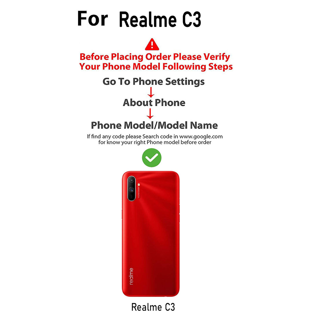 Premium Wallet Flip Cover for Realme C3 / Narzo 20A