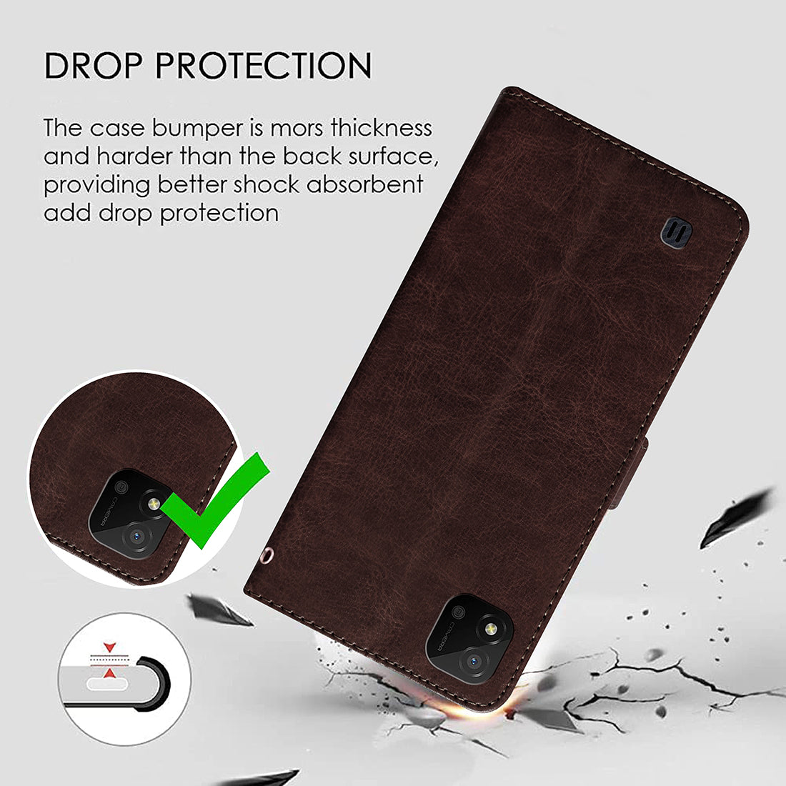 Premium Wallet Flip Cover for Realme Narzo 50i 4G