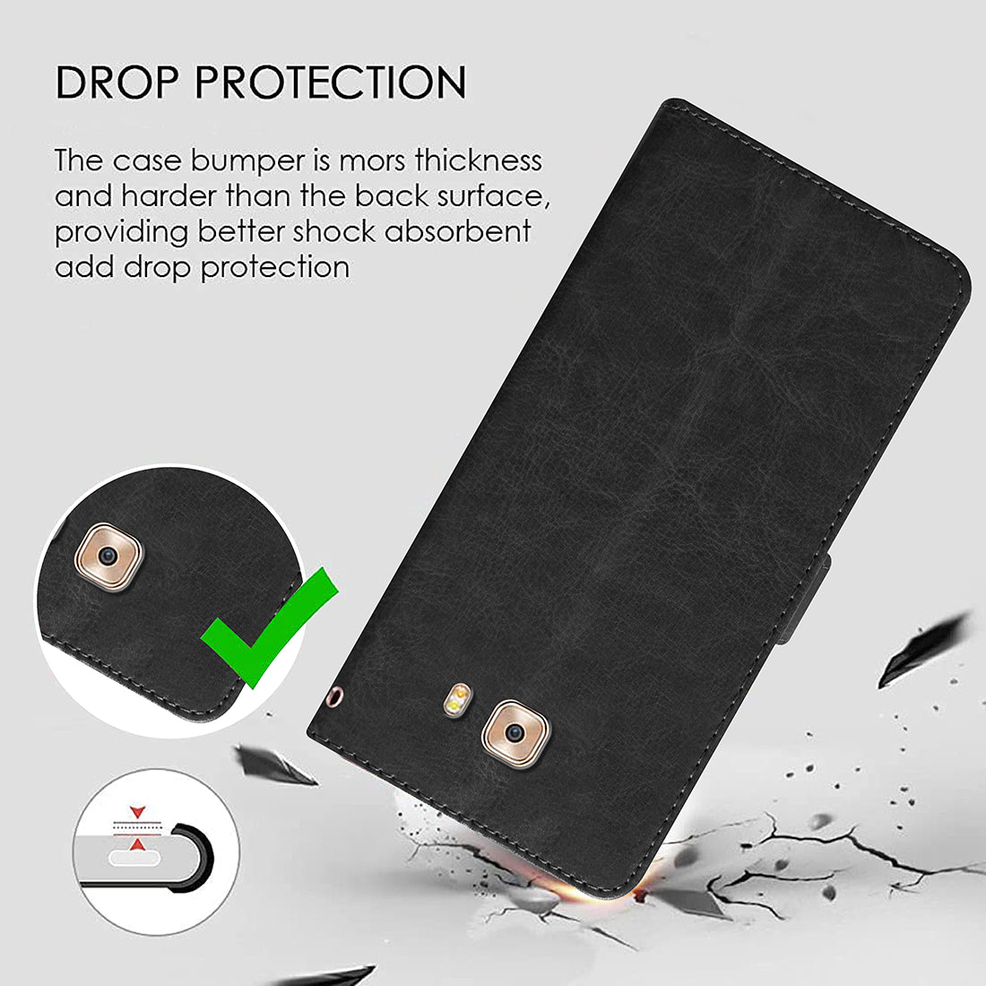 Premium Wallet Flip Cover for Samsung Galaxy C9 Pro 4G