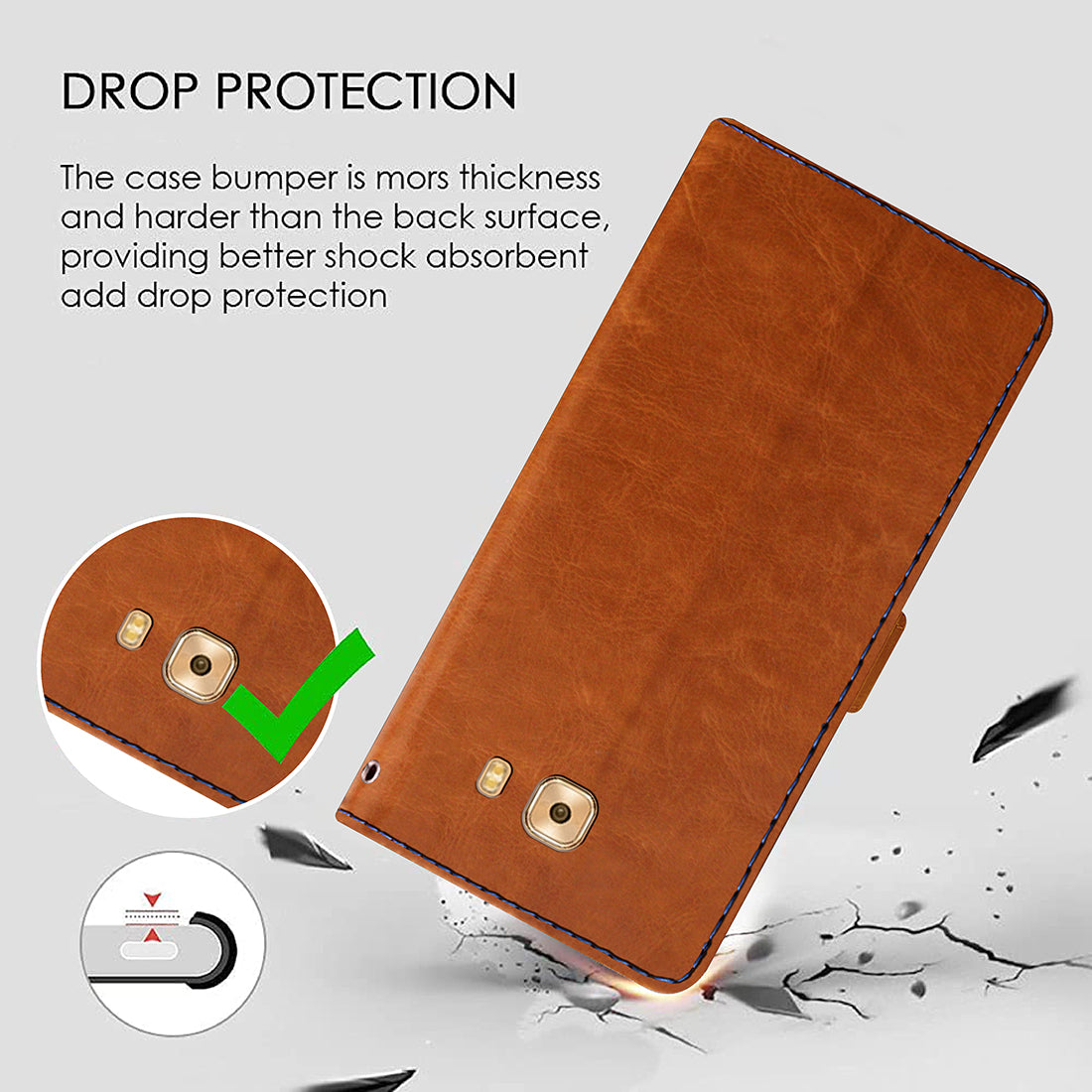 Premium Wallet Flip Cover for Samsung Galaxy C9 Pro