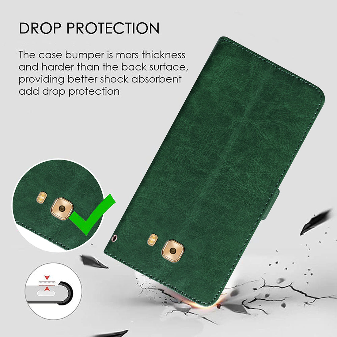 Premium Wallet Flip Cover for Samsung Galaxy C9 Pro