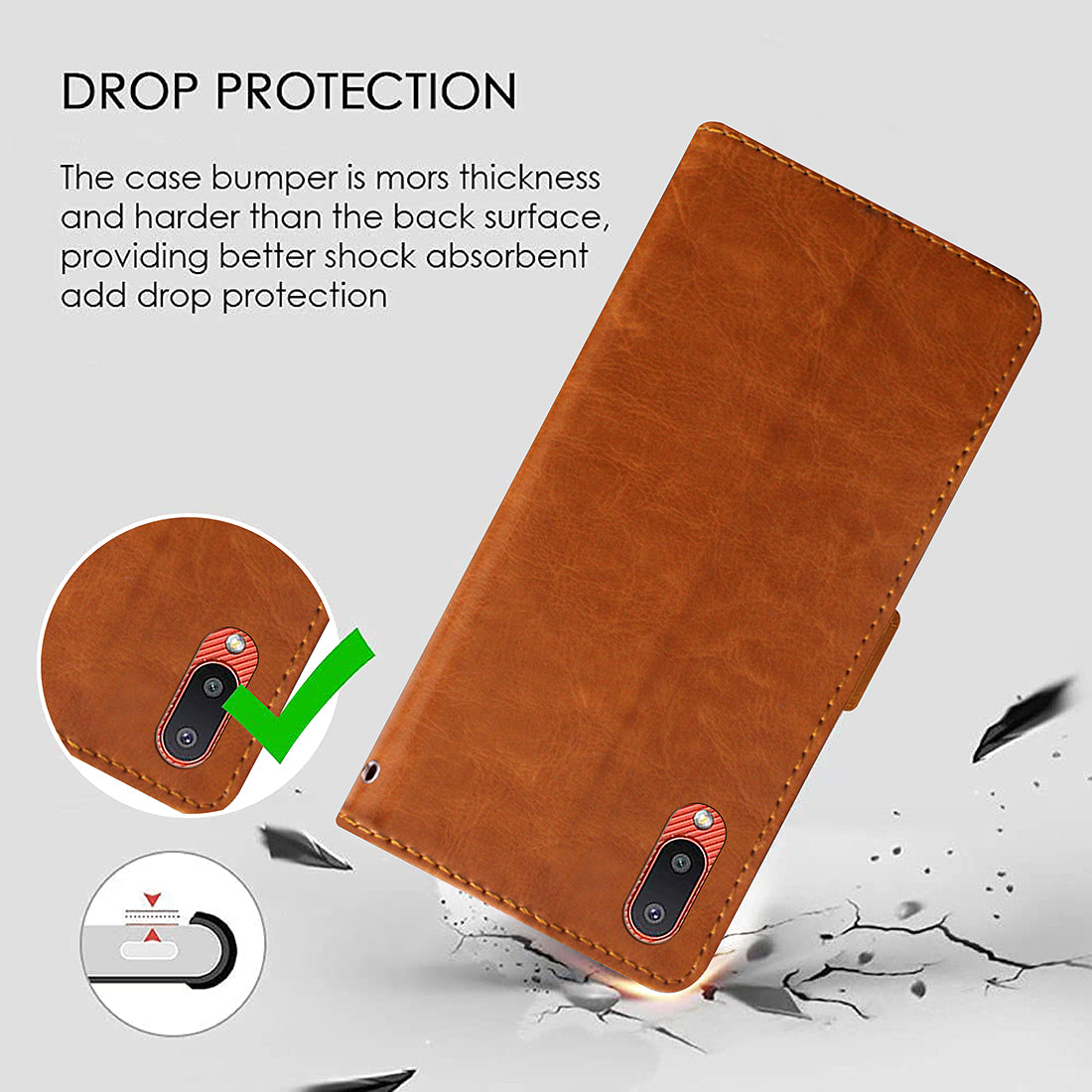 Premium Wallet Flip Cover for Samsung Galaxy M02