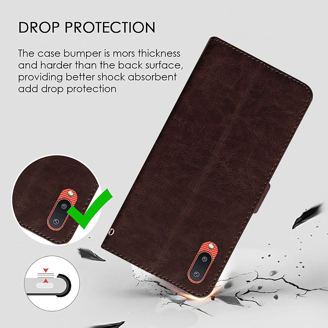 Premium Wallet Flip Cover for Samsung Galaxy M02