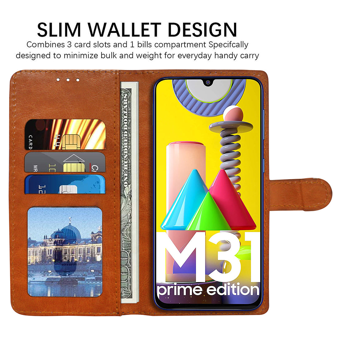 Premium Wallet Flip Cover for Samsung Galaxy M31 Prime / M31 / F41