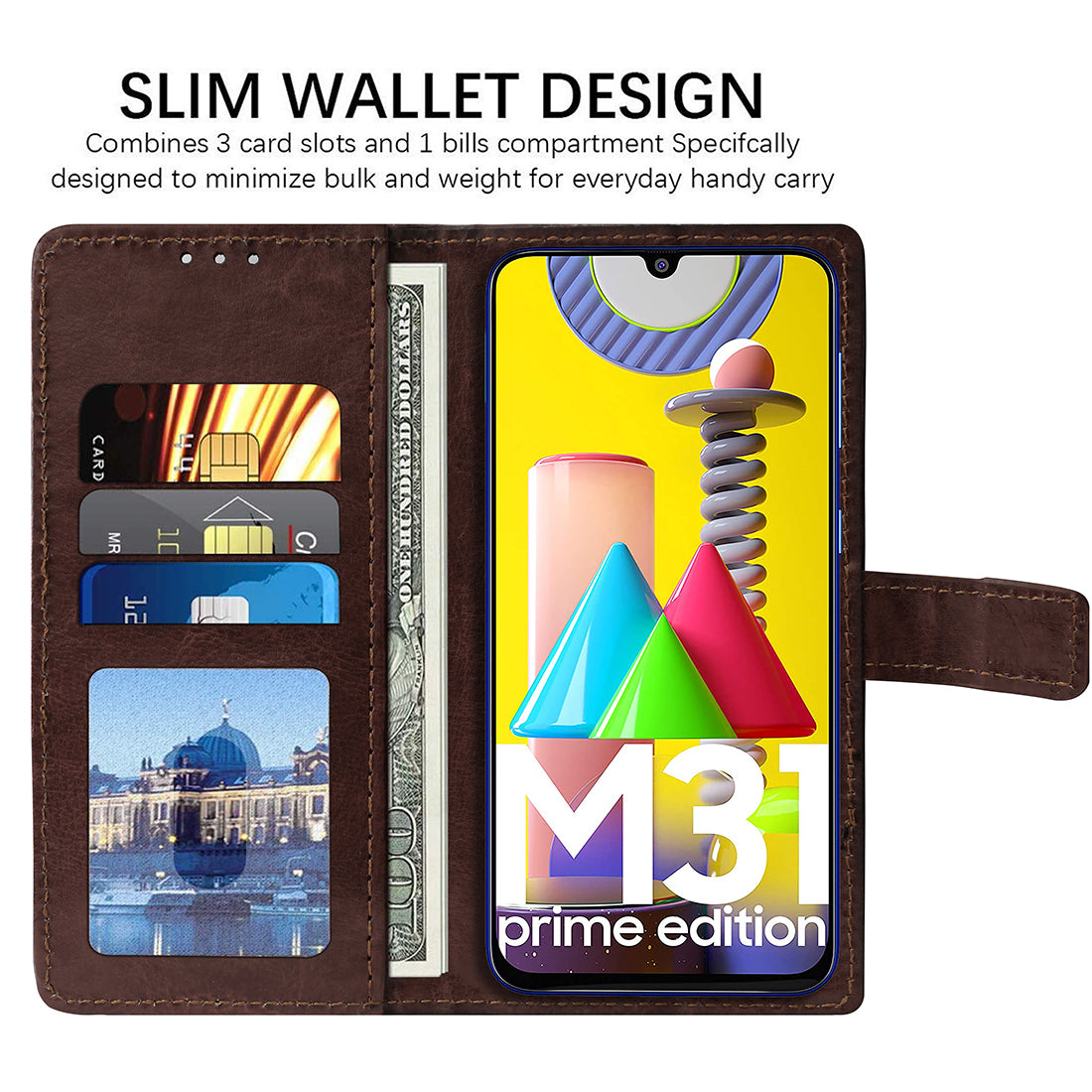 Premium Wallet Flip Cover for Samsung Galaxy M31 Prime / M31 / F41