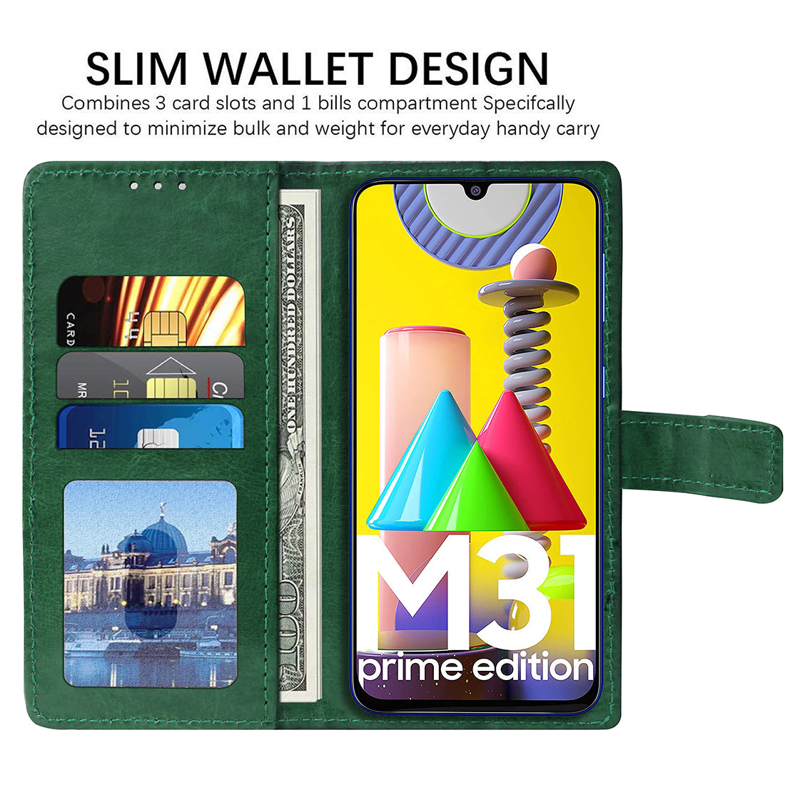 Premium Wallet Flip Cover for Samsung Galaxy M31 Prime / M31 / F41