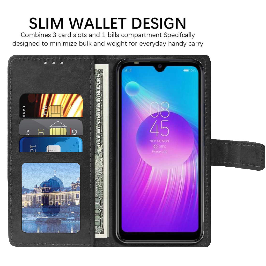 Premium Wallet Flip Cover for Tecno Spark 4 Air