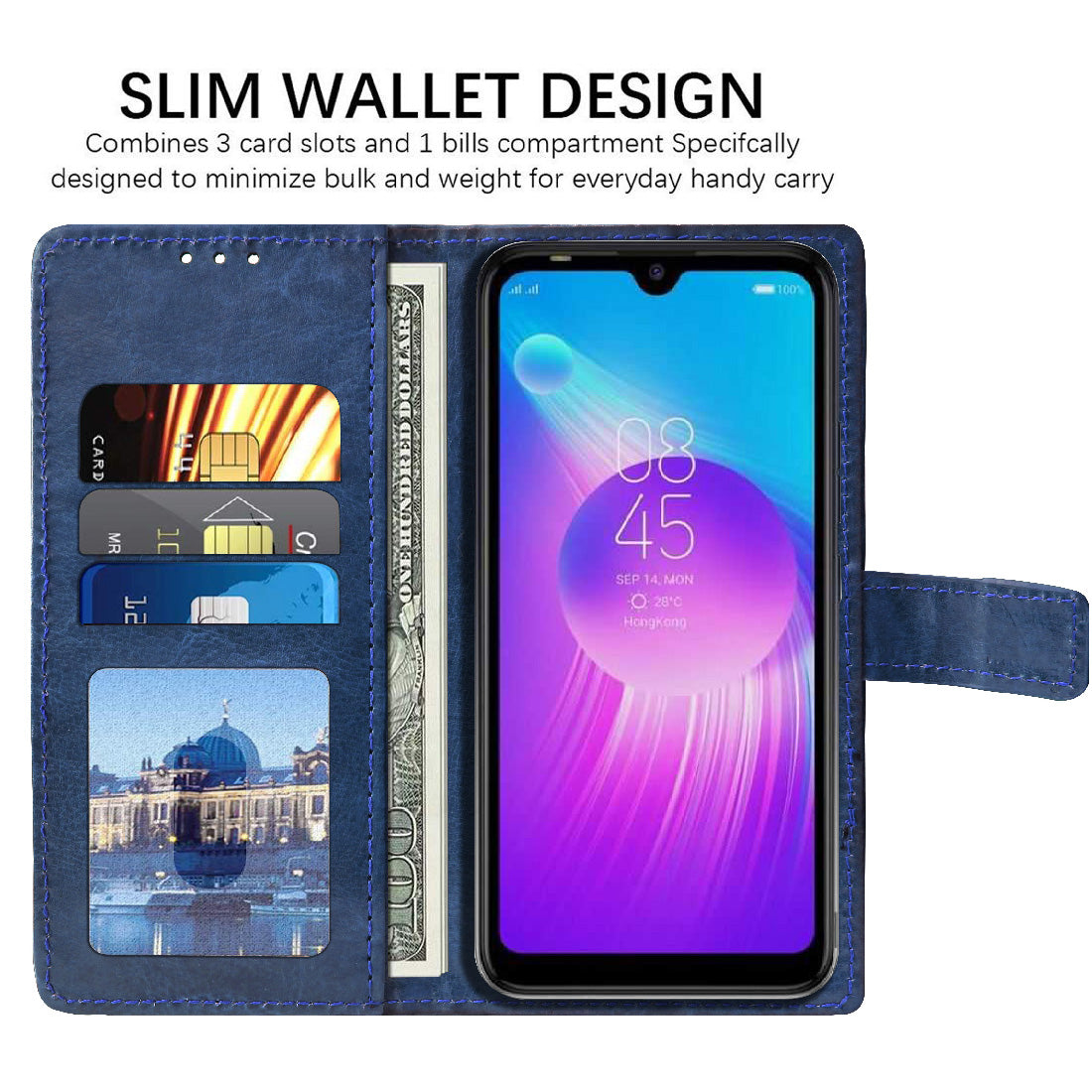 Premium Wallet Flip Cover for Tecno Spark 4 Air