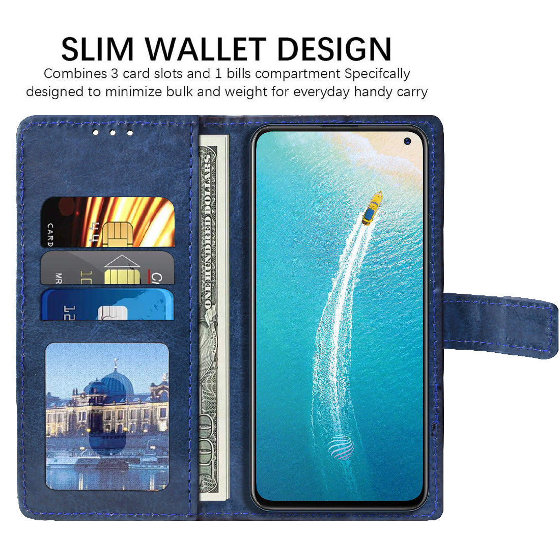 Premium Wallet Flip Cover for Vivo V17